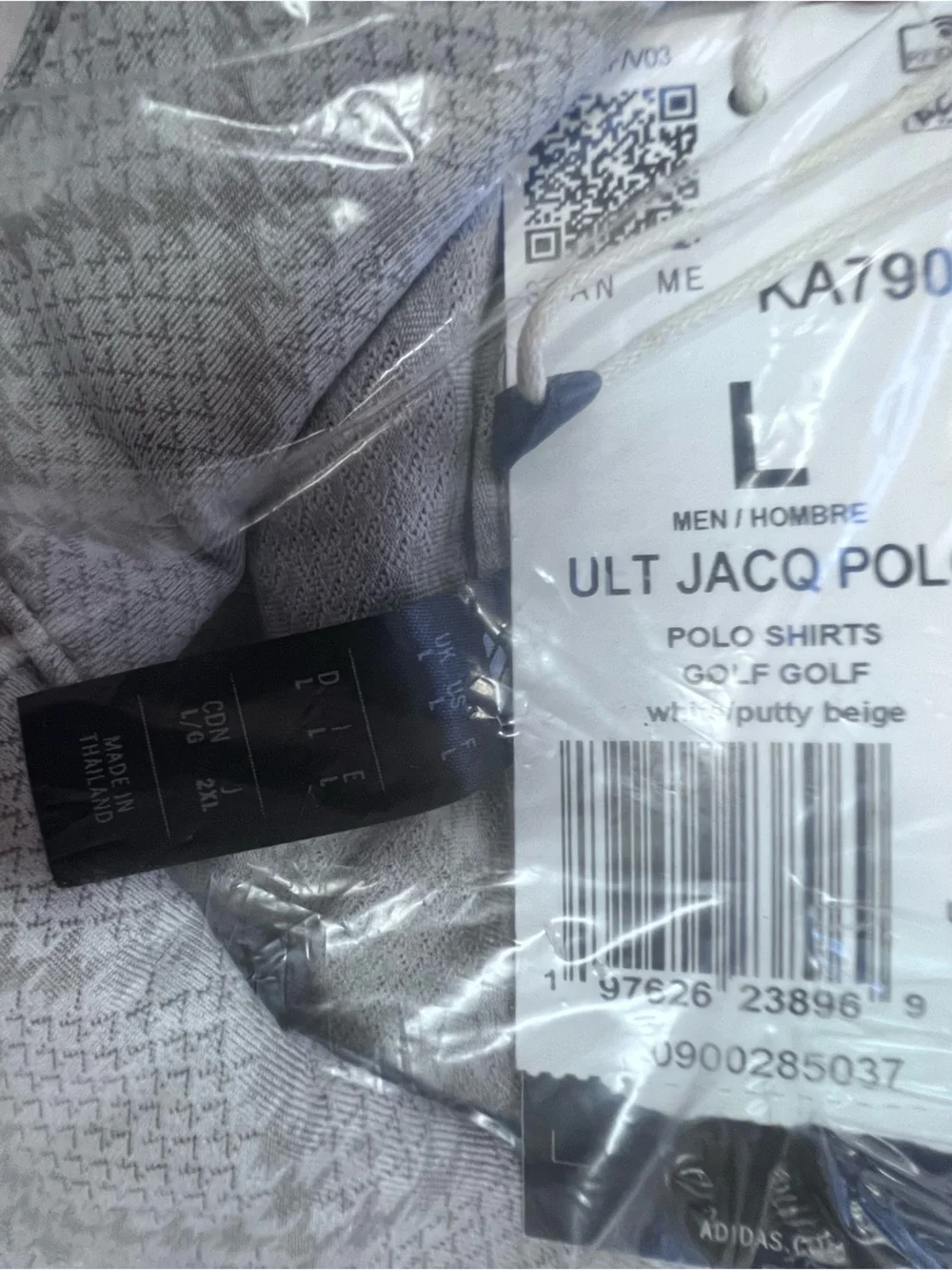 NEW Adidas ULTIMATE365 HOUNDS JACQUARD POLO SHIRT size: L